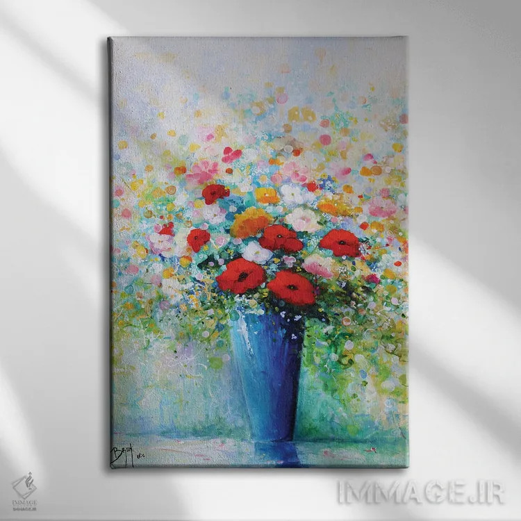 تابلو مدرن بهار اثر اریک برونی - نمای روبهرو روی دیوار