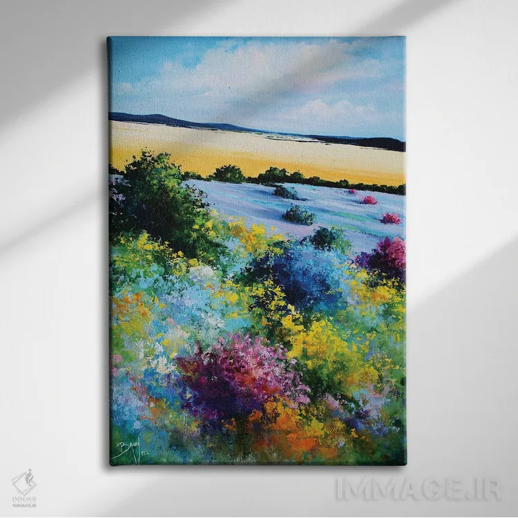 تابلو مدرن اسطوخودوس و جارو اثر اریک برونی - نمای روبهرو روی دیوار
