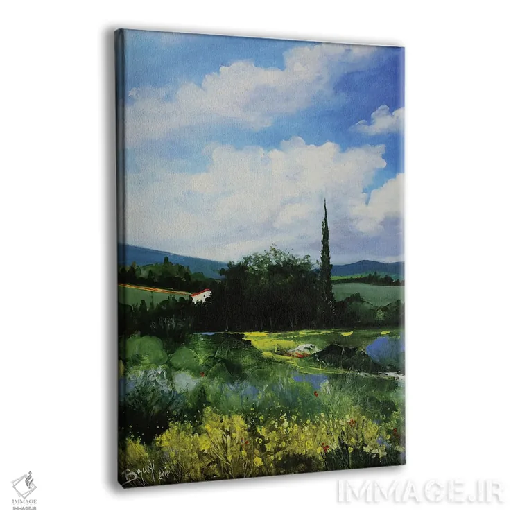 تابلو مدرن طبیعت گلگون اثر اریک برونی - نمای پرسپکتیو محصول