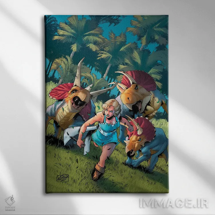 تابلو دکوراتیو پلوسیدار: در میان دریاهای وحشی شماره ۱ اثر میریانا پولیا و آرتور هسلی - نمای روبهرو روی دیوار