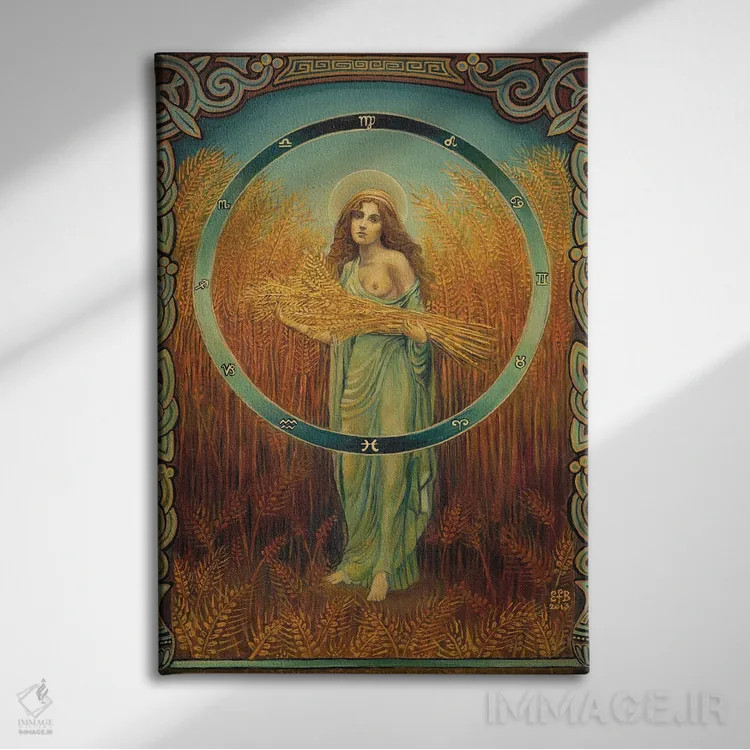 تابلو دکوراتیو سرس: الهه کشاورزی اثر امیلی بالیوت - نمای روبهرو روی دیوار