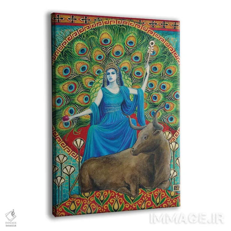 تابلو دکوراتیو هرا: الهه ازدواج اثر امیلی بالیوت - نمای پرسپکتیو محصول