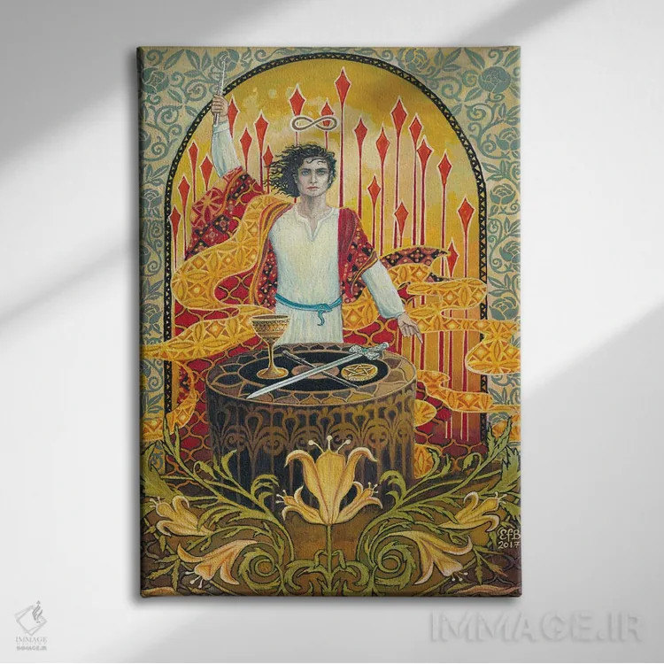 تابلو دکوراتیو جادوگر اثر امیلی بالیوت - نمای روبهرو روی دیوار