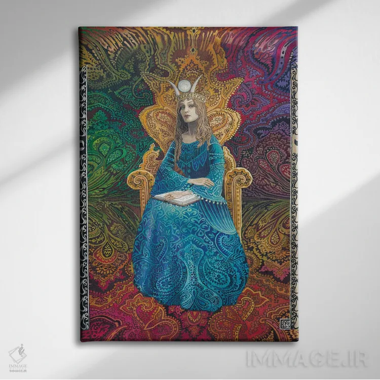 تابلو دکوراتیو کاهنه اعظم اثر امیلی بالیوت - نمای روبهرو روی دیوار