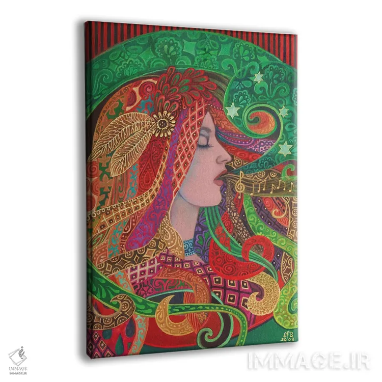 تابلو دکوراتیو الهه میزو اثر امیلی بالیوت - نمای پرسپکتیو محصول