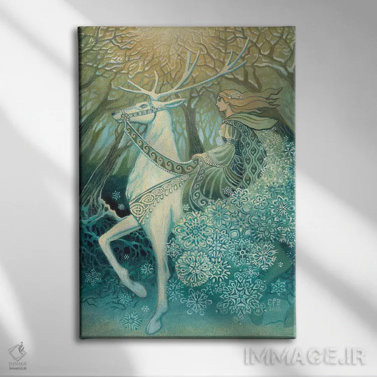 تابلو دکوراتیو ملکه برفی اثر امیلی بالیوت - نمای روبهرو روی دیوار