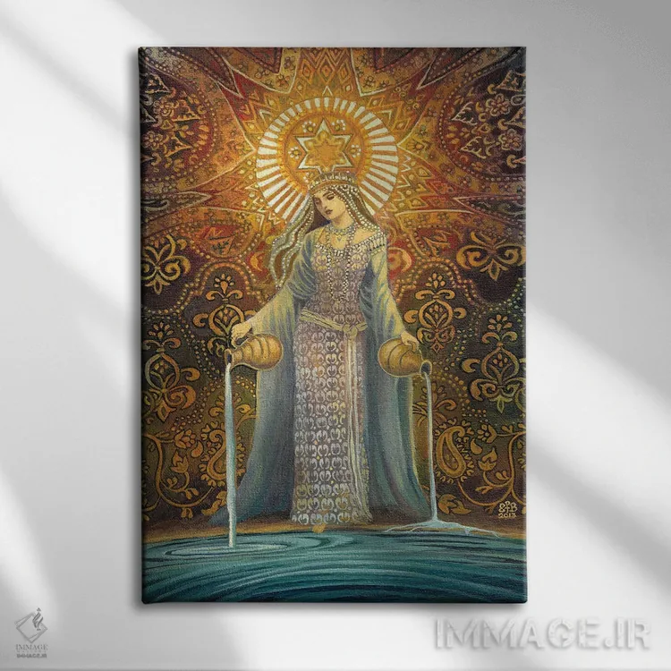 تابلو دکوراتیو ستاره: الهه امید اثر امیلی بالیوت - نمای روبهرو روی دیوار