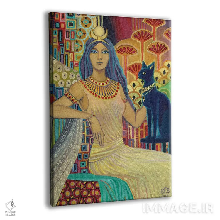 تابلو دکوراتیو بست: الهه گربه اثر امیلی بالیوت - نمای پرسپکتیو محصول