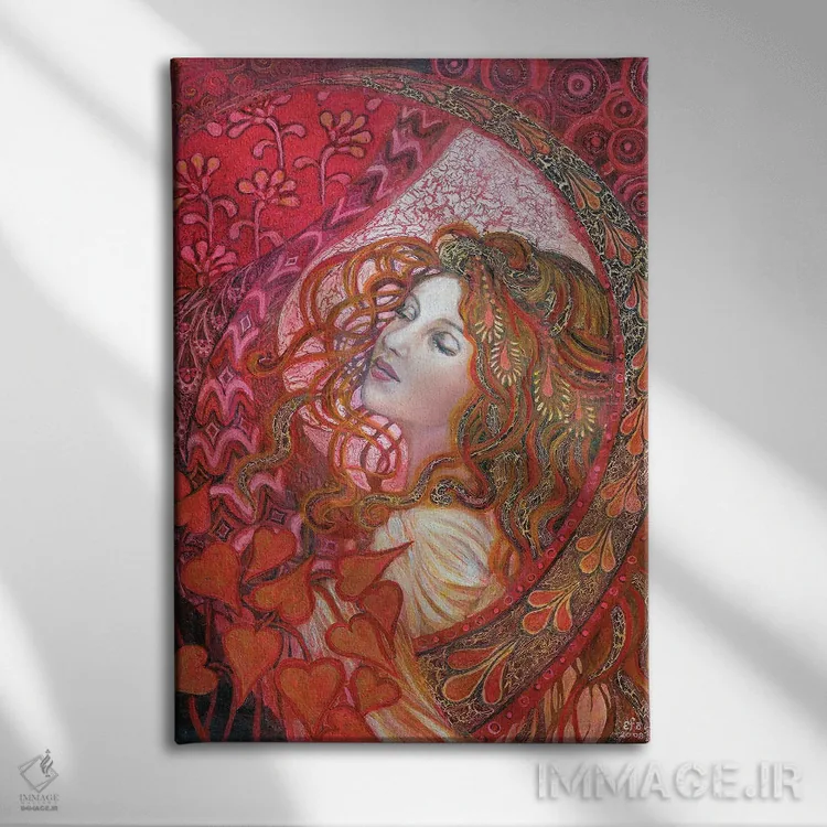 تابلو دکوراتیو آفرودیت اثر امیلی بالیوت - نمای روبهرو روی دیوار
