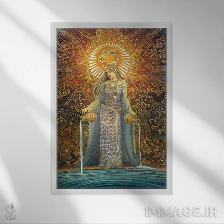 تابلو دکوراتیو ستاره: الهه امید اثر امیلی بالیوت - نمای قابدار سفید