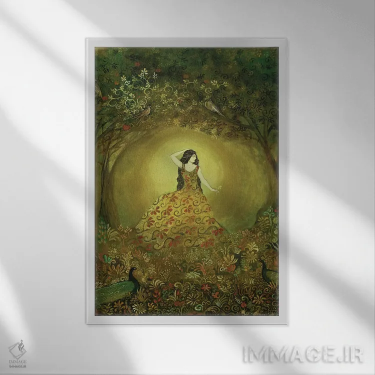 تابلو دکوراتیو دیگ تابستان اثر امیلی بالیوت - نمای قابدار سفید