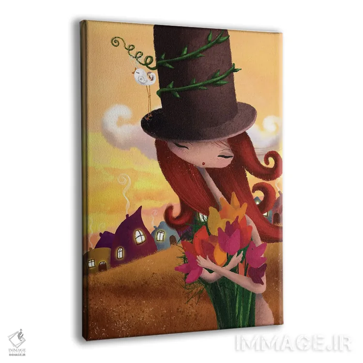 تابلو دکوراتیو غروب تابستان اثر الی بیک زاده - نمای پرسپکتیو محصول