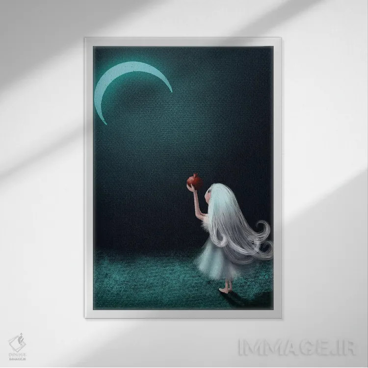 تابلو دکوراتیو انقلاب زمستانی اثر الی بیک زاده - نمای قابدار سفید