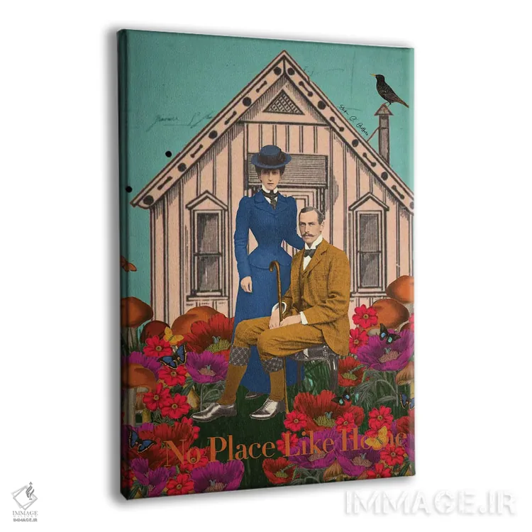تابلو دکوراتیو جایی مثل خانه نیست اثر اریکا سی. برادرز - نمای پرسپکتیو محصول