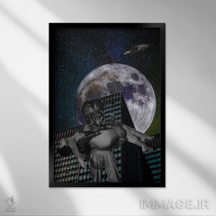 تابلو دکوراتیو ولنتاین من باش اثر اریکا سی. برادرز - نمای قابدار مشکی