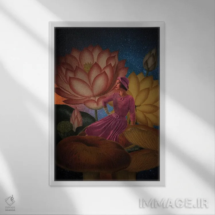تابلو دکوراتیو باغ اسرارآمیز اثر اریکا سی. برادرز - نمای قابدار سفید