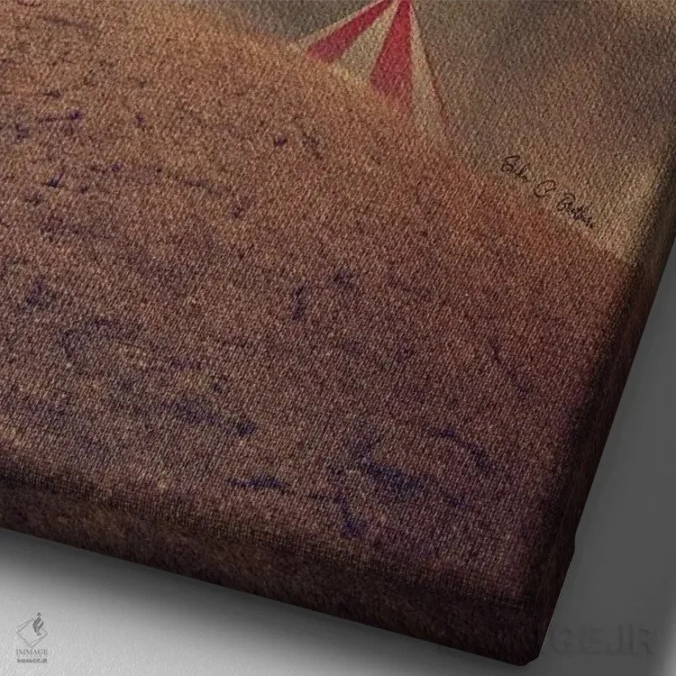 تابلو دکوراتیو سیرک را با خودم می برم اثر اریکا سی. برادرز - نمای نزدیک بافت بوم