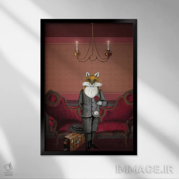 تابلو دکوراتیو مسافر اثر اریکا سی. برادرز - نمای قابدار مشکی