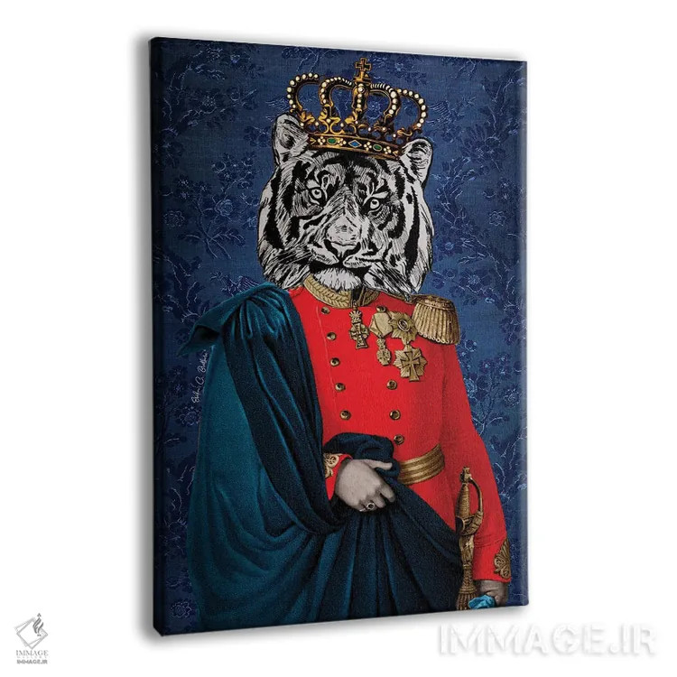 تابلو دکوراتیو آبی گربه ای اثر اریکا سی. برادرز - نمای پرسپکتیو محصول