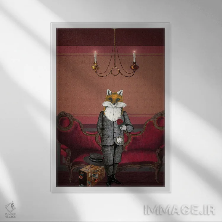 تابلو دکوراتیو مسافر اثر اریکا سی. برادرز - نمای قابدار سفید