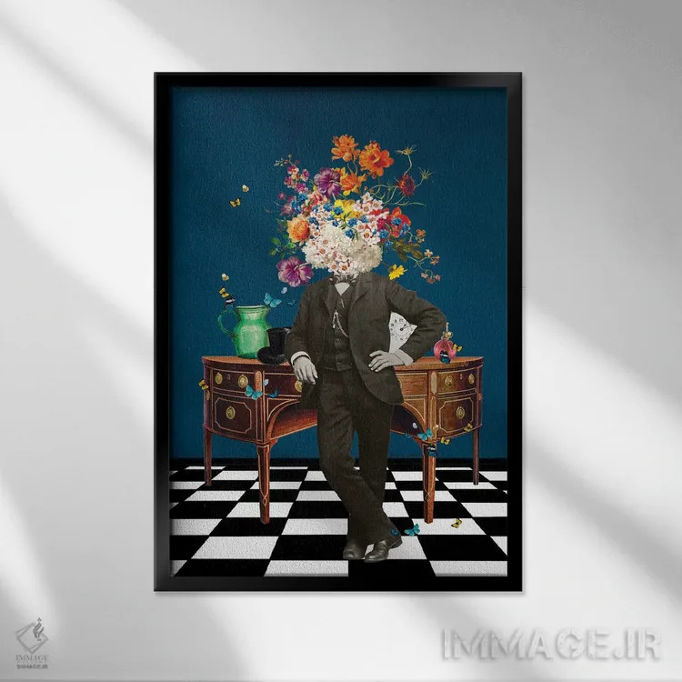 تابلو دکوراتیو ذهن باغ اثر اریکا سی. برادرز - نمای قابدار مشکی