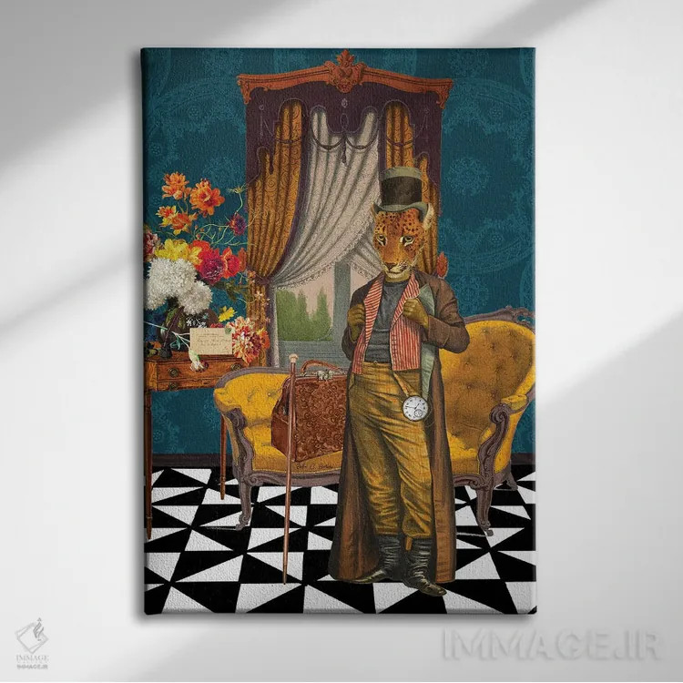 تابلو دکوراتیو ماجراجوی پاریسی اثر اریکا سی. برادرز - نمای روبهرو روی دیوار