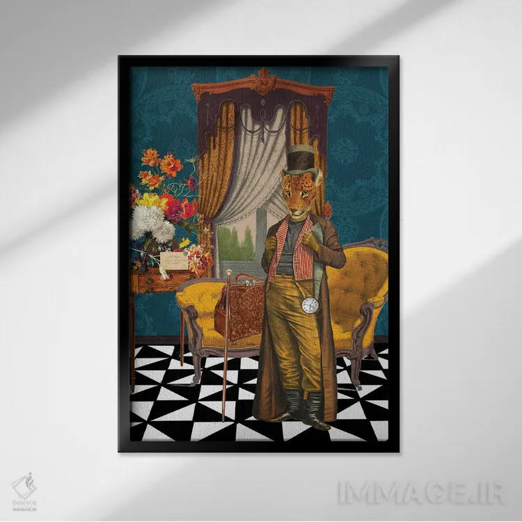 تابلو دکوراتیو ماجراجوی پاریسی اثر اریکا سی. برادرز - نمای قابدار مشکی