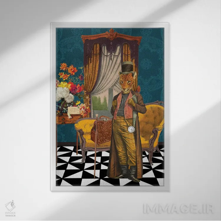 تابلو دکوراتیو ماجراجوی پاریسی اثر اریکا سی. برادرز - نمای قابدار سفید