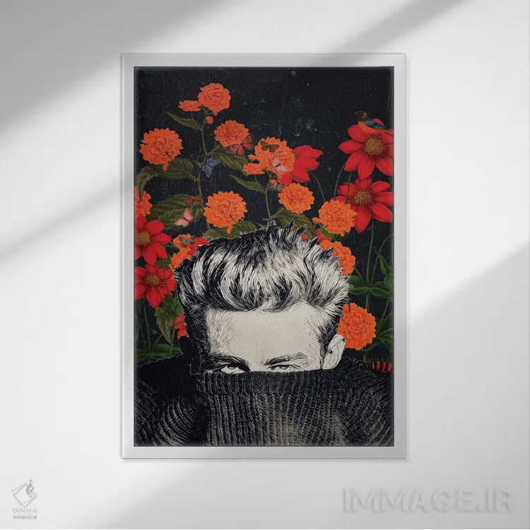 تابلو دکوراتیو پرتـره جیمز باور اثر اریکا سی. برادرز - نمای قابدار سفید