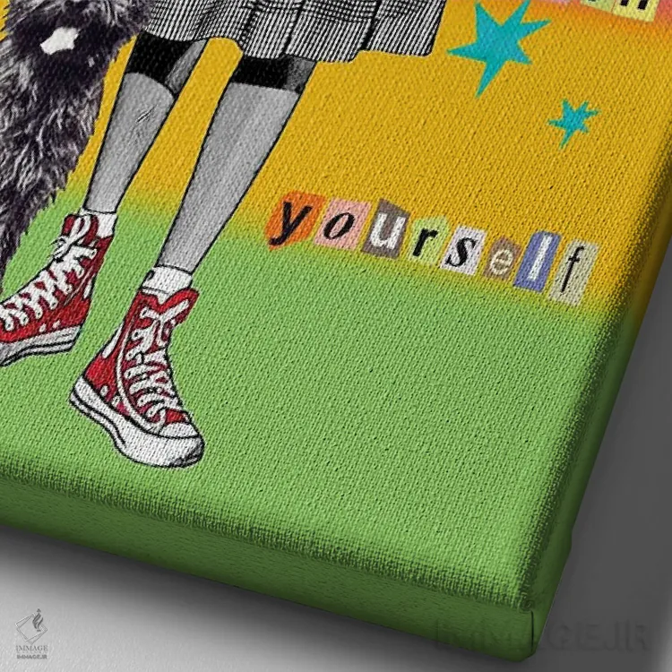 تابلو دکوراتیو تو قدرت داری اثر اریکا سی. برادرز - نمای نزدیک بافت بوم