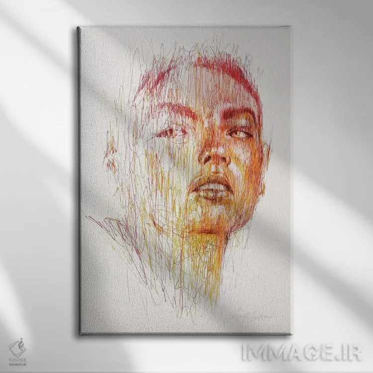 تابلو دکوراتیو همچون آفتاب پرست اثر ریک سنتنو - نمای روبهرو روی دیوار