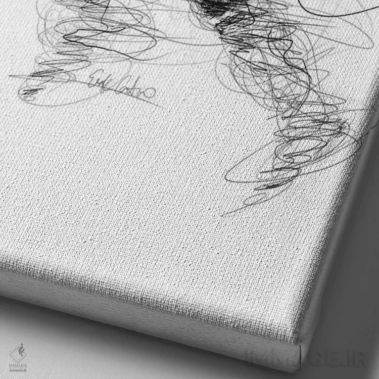 تابلو دکوراتیو دیگو ابدی اثر ریک سنتنو - نمای نزدیک بافت بوم