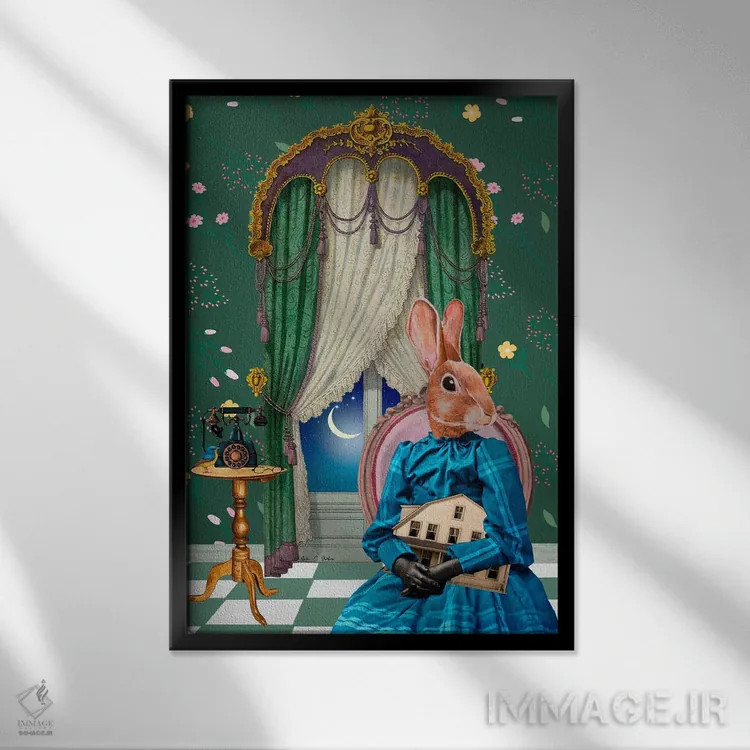 تابلو دکوراتیو خاطرات دوران کودکی اثر اریکا سی. برادرز - نمای قابدار مشکی