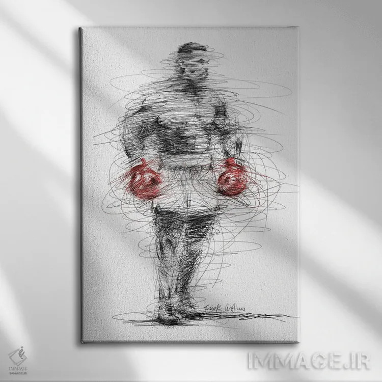 تابلو دکوراتیو غیرواقعی اثر ریک سنتنو - نمای روبهرو روی دیوار