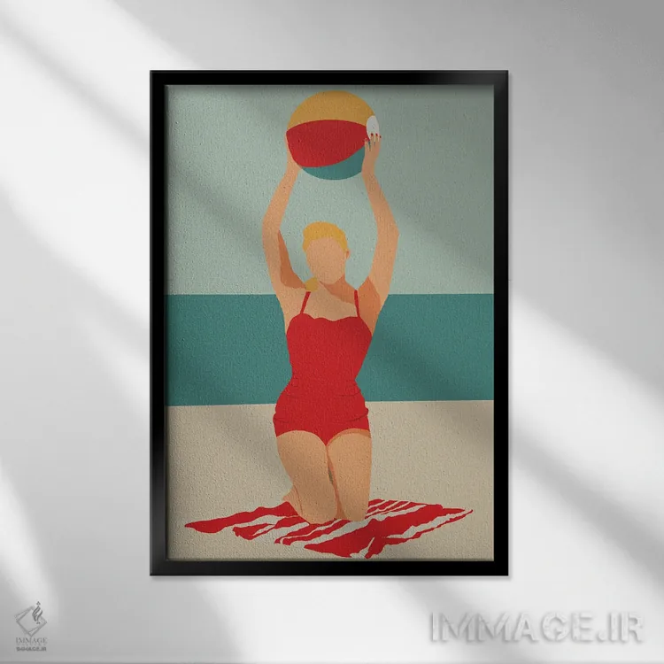 تابلو مینیمال تابستان ۲۰۲۰ اثر اریکا سی. برادرز - نمای قابدار مشکی