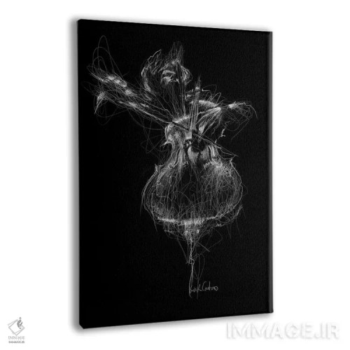 تابلو دکوراتیو کنترباس اثر ریک سنتنو - نمای پرسپکتیو محصول