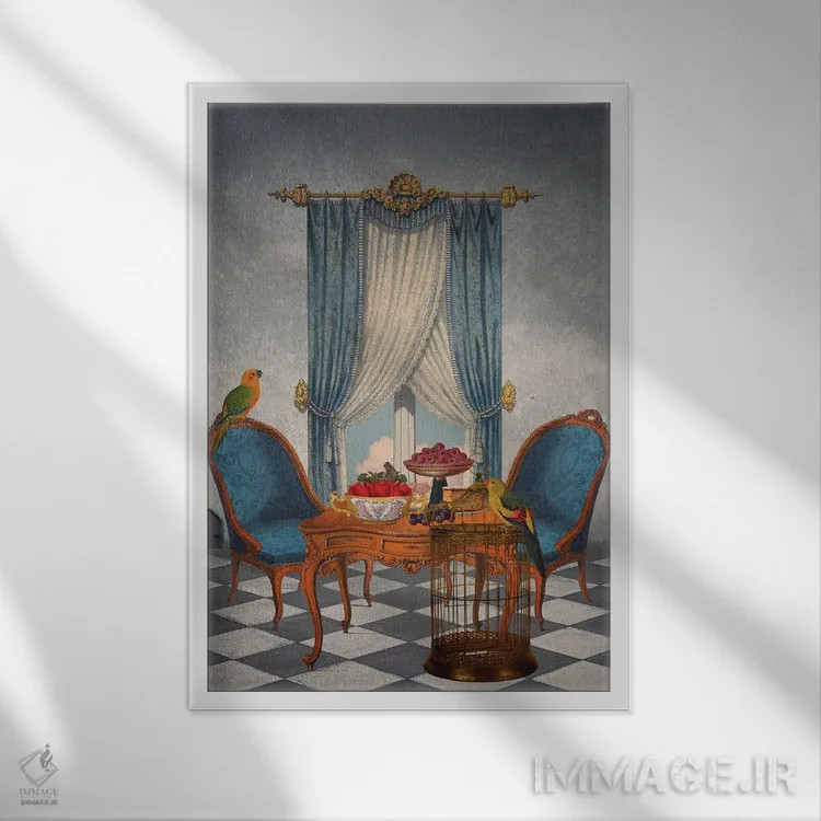 تابلو دکوراتیو بیایید گپ بزنیم اثر اریکا سی. برادرز - نمای قابدار سفید