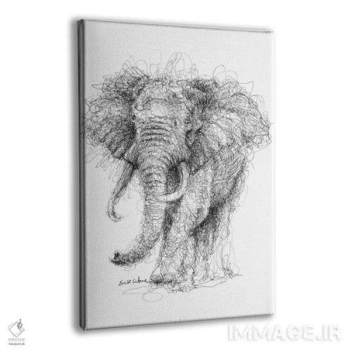 تابلو دکوراتیو فیل اثر ریک سنتنو - نمای پرسپکتیو محصول