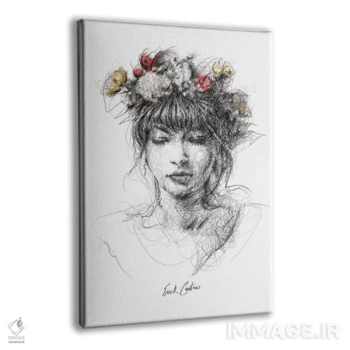 تابلو دکوراتیو اندیشه های گلی I اثر ریک سنتنو - نمای پرسپکتیو محصول