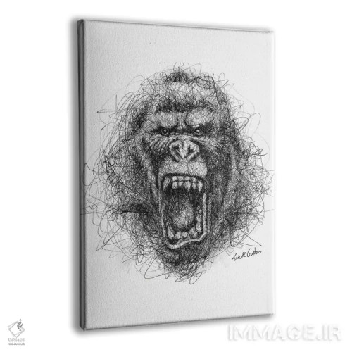 تابلو دکوراتیو عصبانی اثر ریک سنتنو - نمای پرسپکتیو محصول