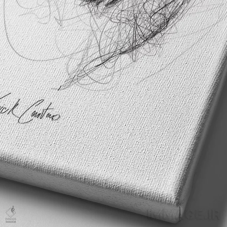 تابلو دکوراتیو اندیشه های گلی I اثر ریک سنتنو - نمای نزدیک بافت بوم