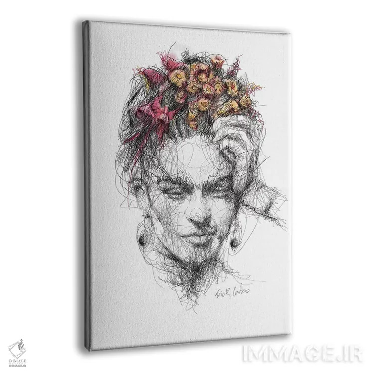تابلو دکوراتیو فریدا اثر ریک سنتنو - نمای پرسپکتیو محصول