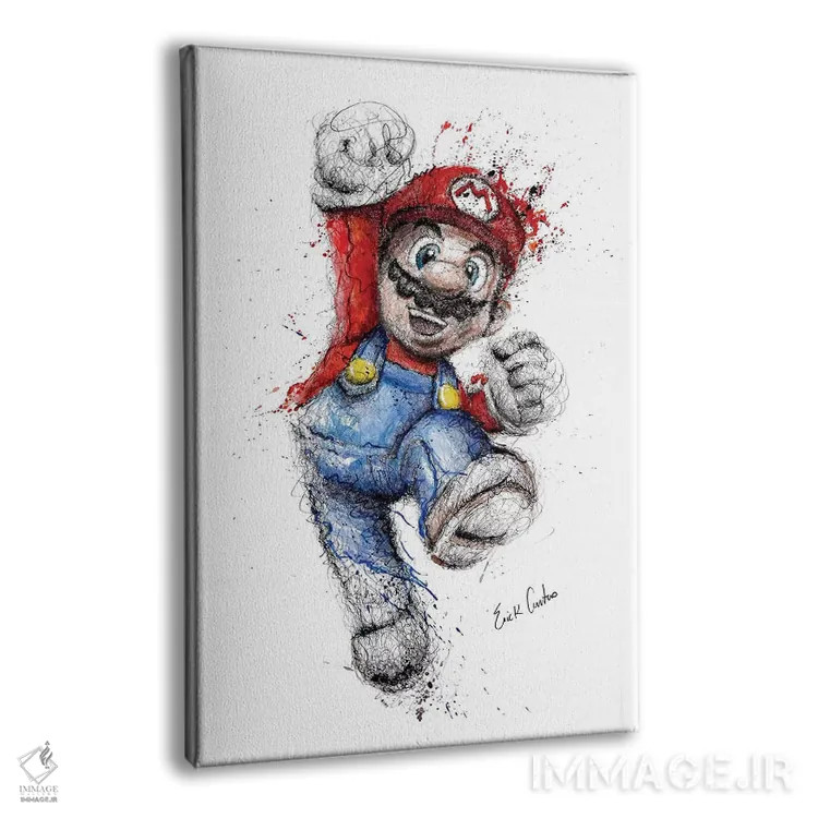تابلو دکوراتیو ماریو اثر ریک سنتنو - نمای پرسپکتیو محصول