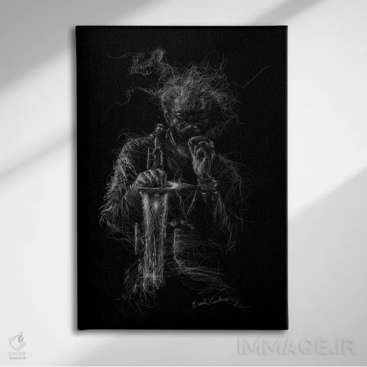 تابلو دکوراتیو جو هندرسون اثر ریک سنتنو - نمای روبهرو روی دیوار