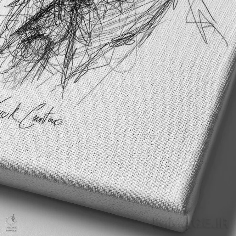 تابلو دکوراتیو جک اثر ریک سنتنو - نمای نزدیک بافت بوم