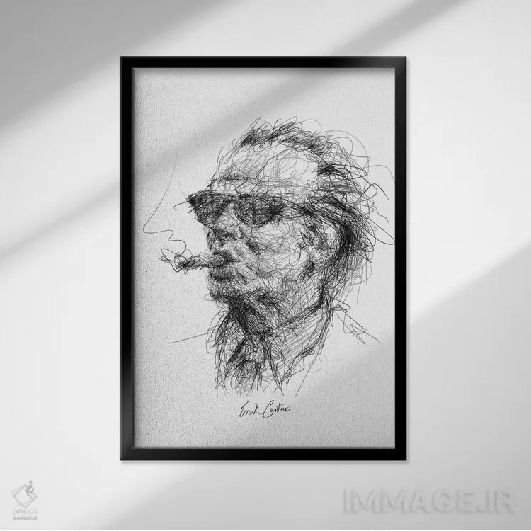 تابلو دکوراتیو جک اثر ریک سنتنو - نمای قابدار مشکی