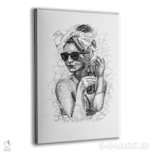 تابلو دکوراتیو پین آپ II اثر ریک سنتنو - نمای پرسپکتیو محصول