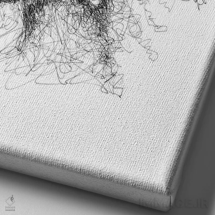 تابلو دکوراتیو آوانگارد اثر ریک سنتنو - نمای نزدیک بافت بوم