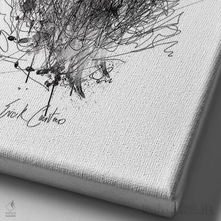 تابلو دکوراتیو ریتم های طبیعت اثر ریک سنتنو - نمای نزدیک بافت بوم