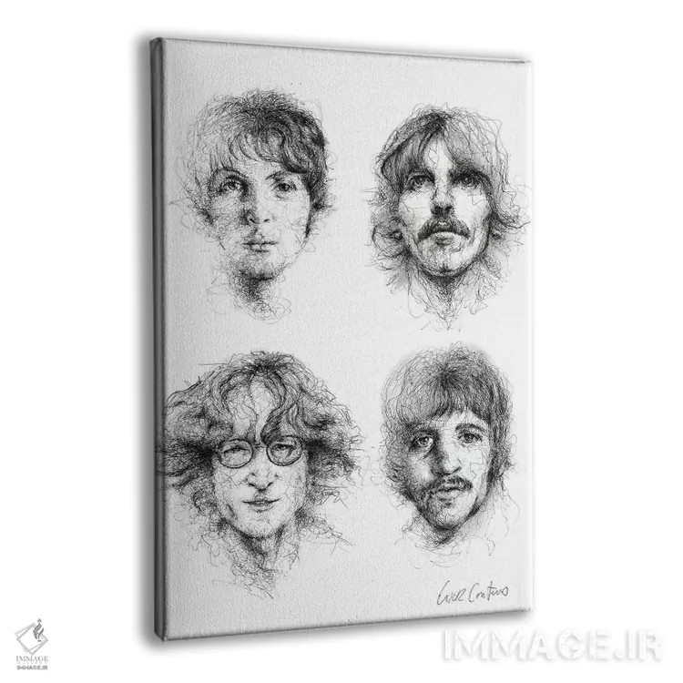 تابلو دکوراتیو بیتلز اثر ریک سنتنو - نمای پرسپکتیو محصول